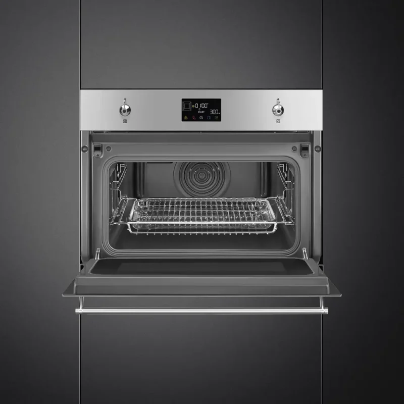 Forno com Microondas Smeg SO4302M1X - Classica, Inox,60x45cm - Image 2
