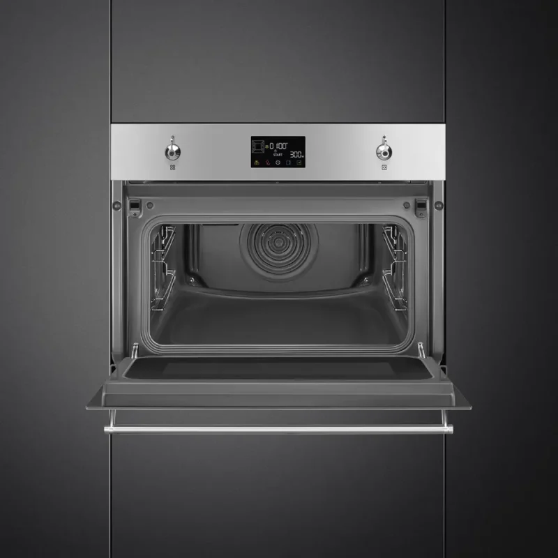 Forno com Microondas Smeg SO4302M1X - Classica, Inox,60x45cm - Image 3