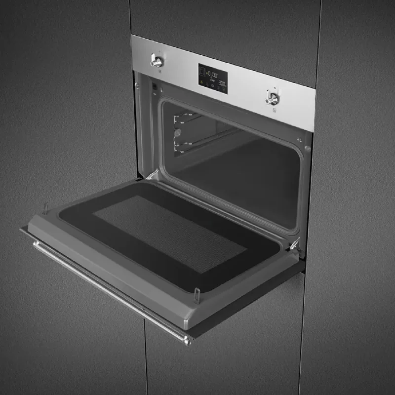 Forno com Microondas Smeg SO4302M1X - Classica, Inox,60x45cm - Image 5