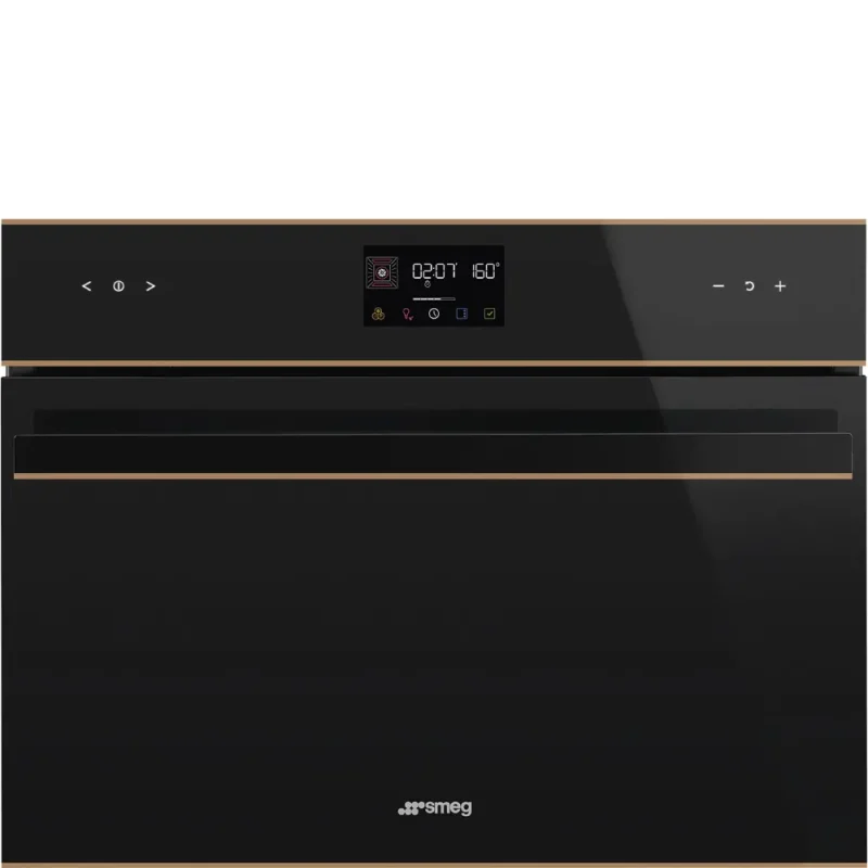 Forno com Microondas Smeg SO4602M1NR - DSN, Preto,60x45cm