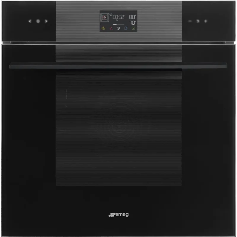 Forno Steam100 Smeg SO6102S3PB3 - Linea, Preto, 60x60cm, A++