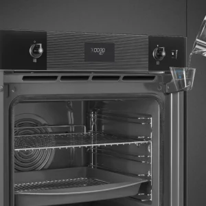Forno Piro Steam Smeg SOP6101S2B3 - Linea, Preto, 60x60cm, A+ - Image 4