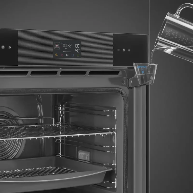 Forno Piro Steam Smeg SOP6102S2PB3 - Linea, Preto, 60x60cm, A+ - Image 9