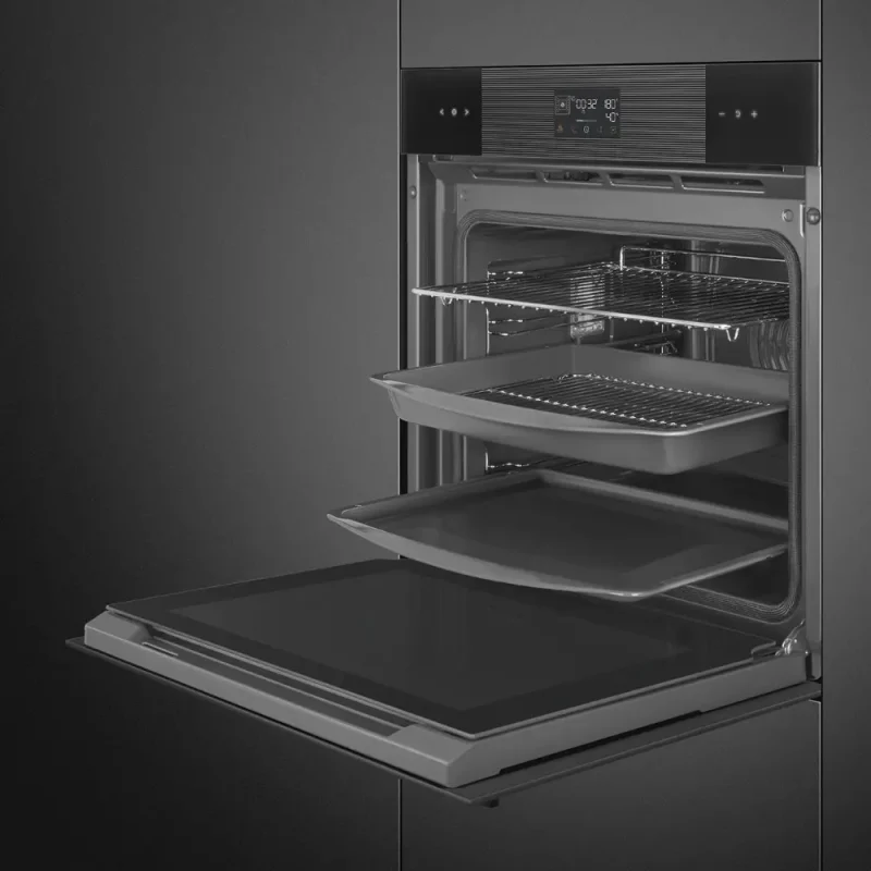 Forno Piro Steam Smeg SOP6102S2PB3 - Linea, Preto, 60x60cm, A+ - Image 4