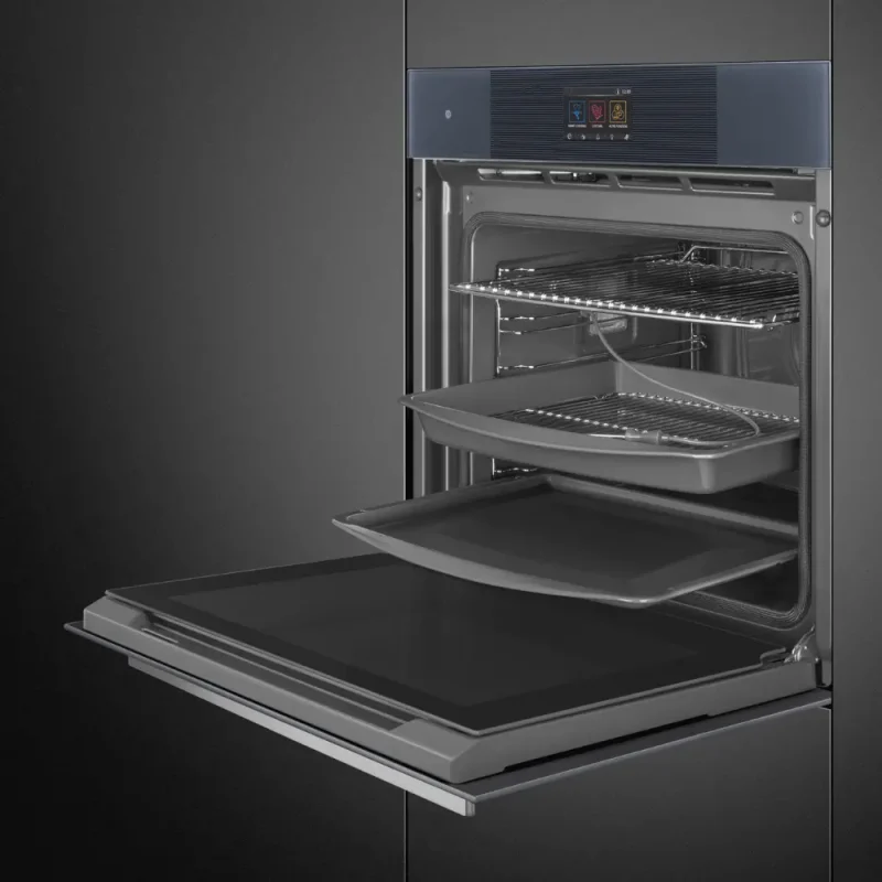 Forno Pirolítico Smeg SOP6104TPG - Linea, Neptune Grey, 60x60cm, A+ - Image 5