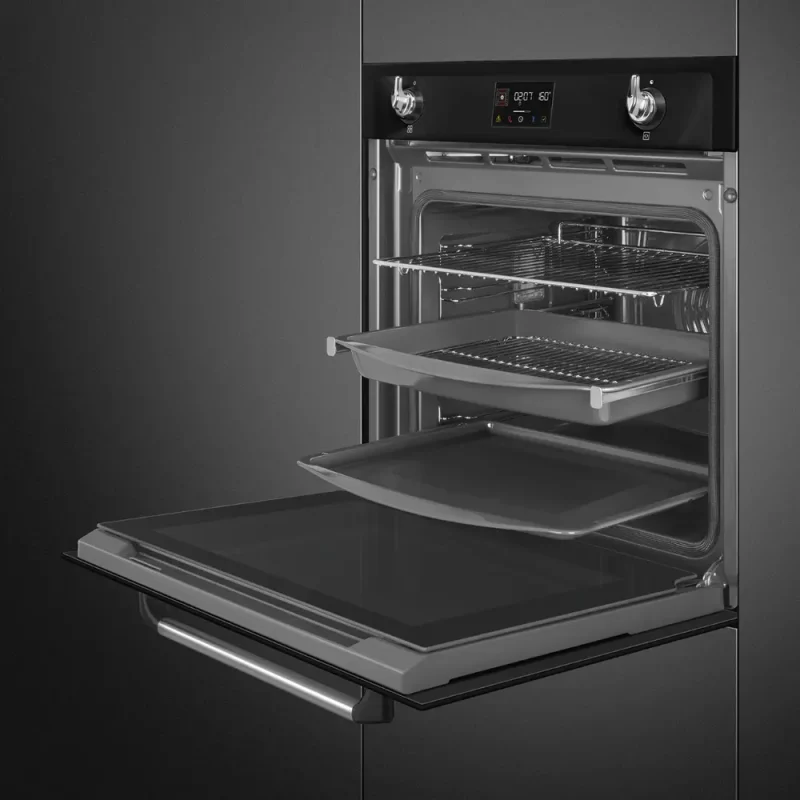 Forno Piro Steam Smeg SOP6902S2PN - Victoria, Preto, 60x60cm, A+ - Image 3