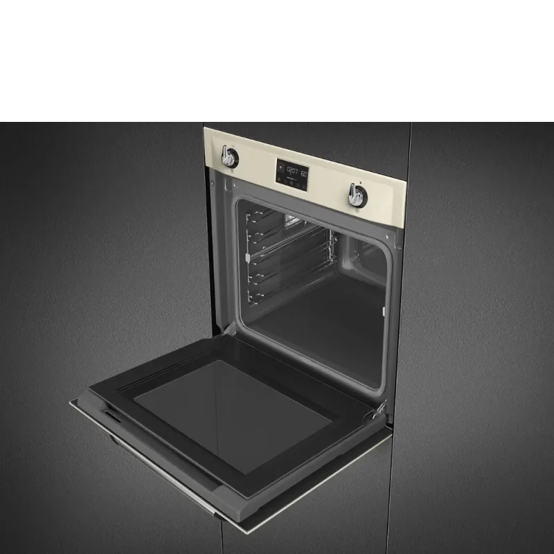 Forno Piro Steam Smeg SOP6902S2PP - Victoria, Creme, 60x60cm, A+ - Image 4
