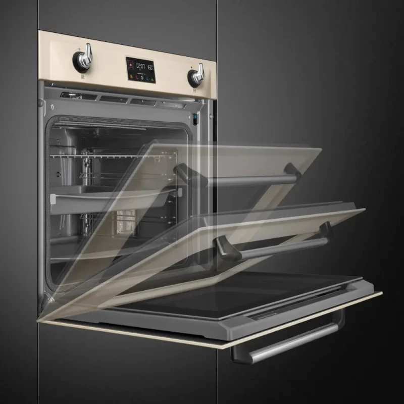 Forno Piro Steam Smeg SOP6902S2PP - Victoria, Creme, 60x60cm, A+ - Image 7