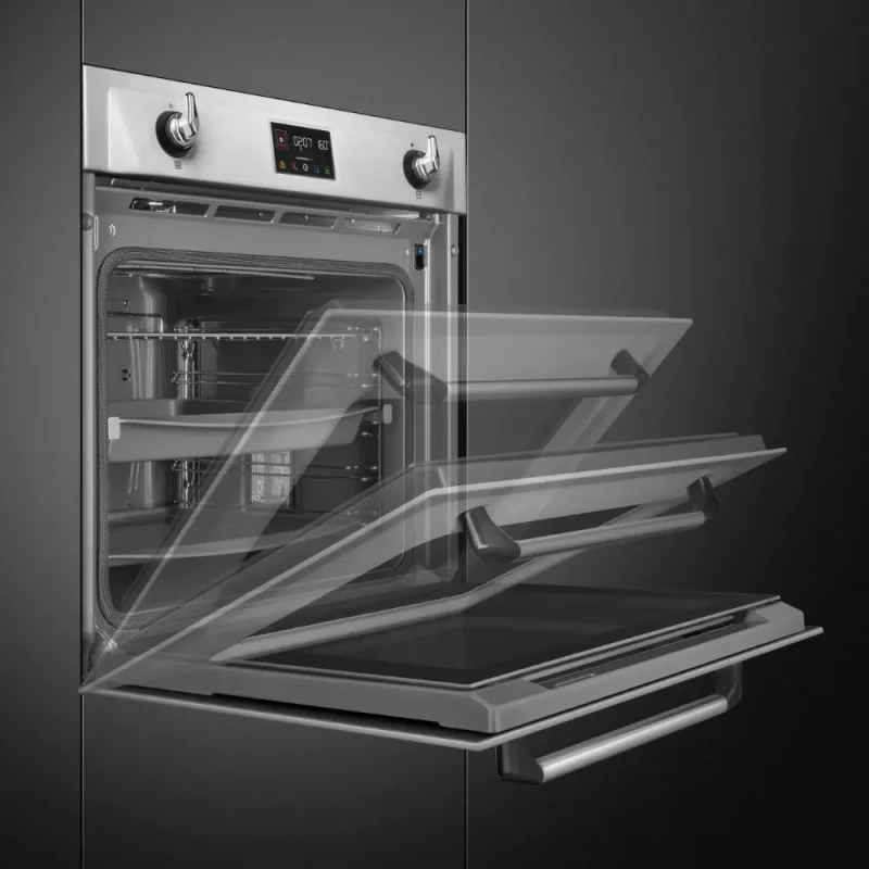 Forno Piro Steam Smeg SOP6902S2PX - Victoria, Inox, 60x60cm, A+ - Image 8