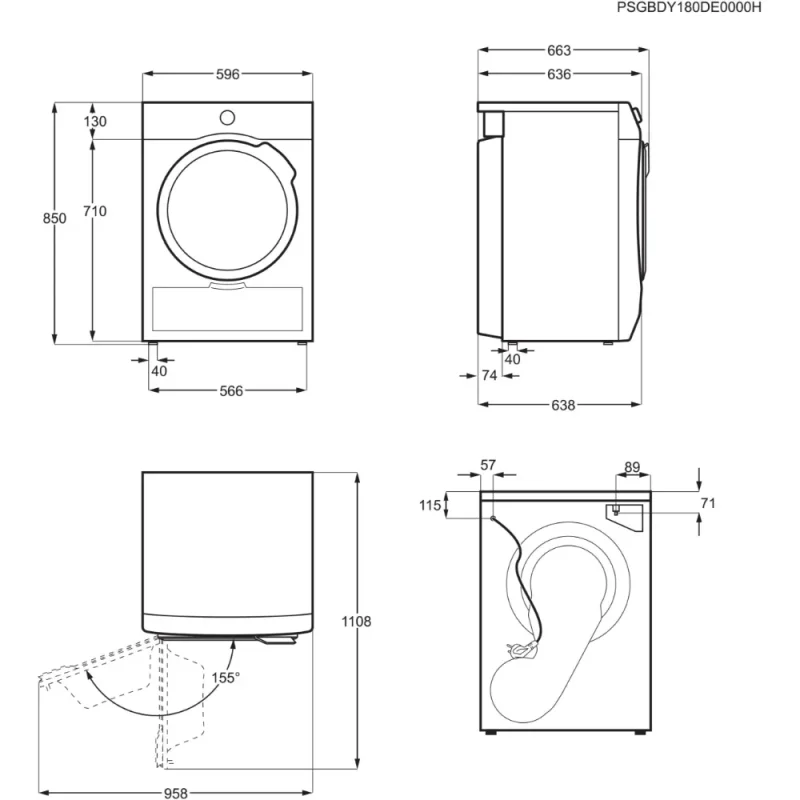 Máquina de Secar Roupa AEG TR718P2OKR - Image 8