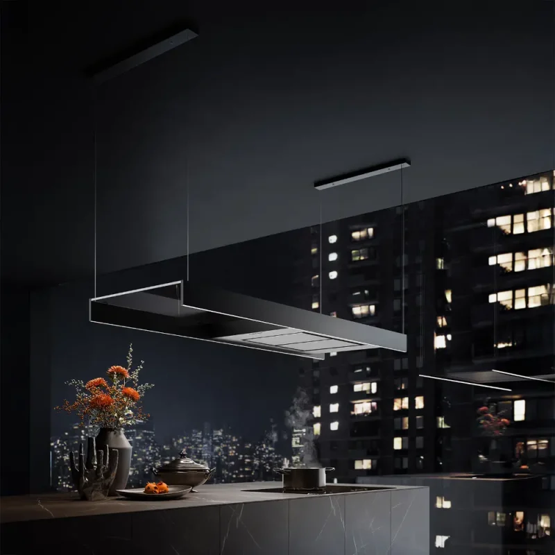 Exaustor Falmec Light Ilha - 120 cm - Preto - 500 m3/h - Image 2