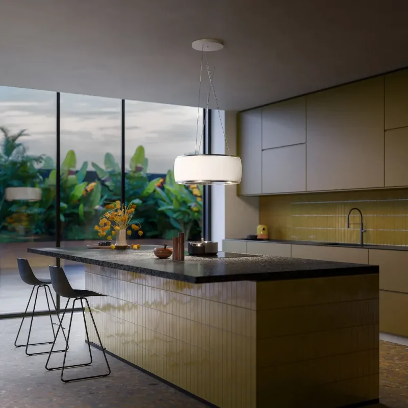 Exaustor Falmec Soffio - Ilha - 58 cm - Cristal Branco - 800 m3/h - Image 3
