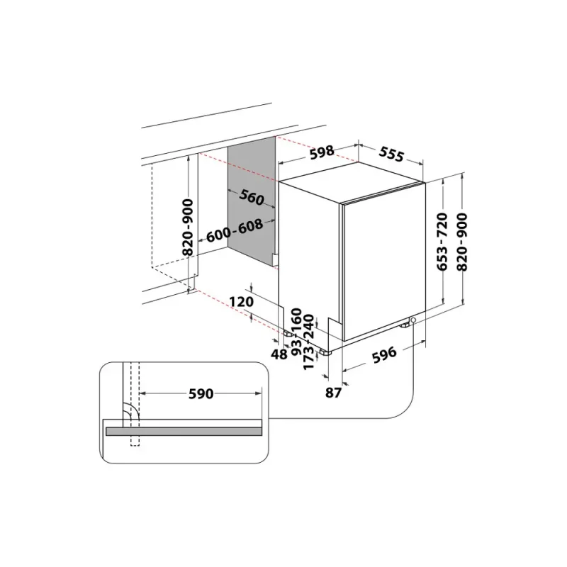 Máquina de Lavar Louça Whirlpool W0I D734L S - Image 13