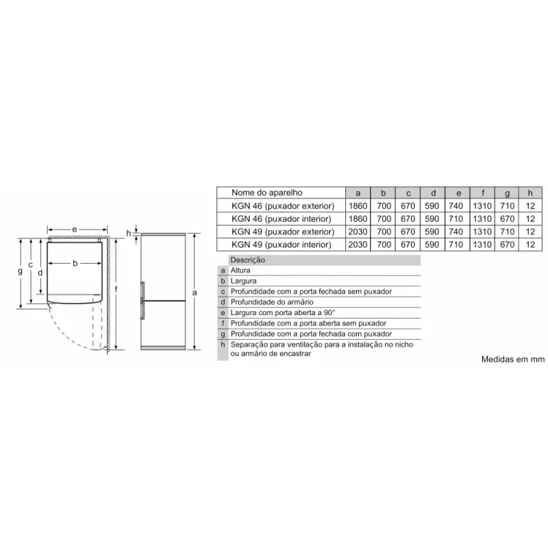 Frigorífico Combinado Siemens KG49N2WDA - Image 10