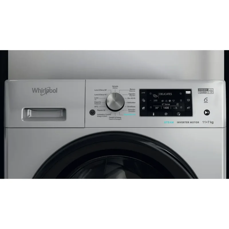 Máquina de Lavar e Secar Roupa Whirlpool FFWDD 1174269 SBV SPT - Image 7
