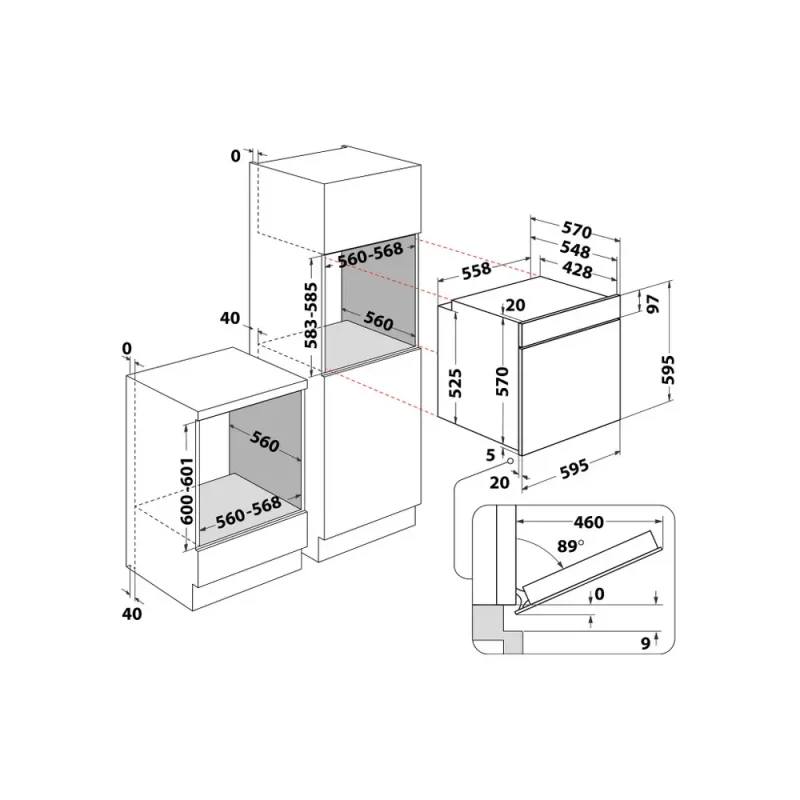 Forno Multifunções Hotpoint HAO 478PSU1 X - Image 9