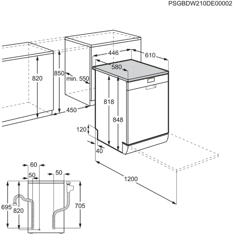 Máquina de Lavar Loiça Electrolux ESS42220SW - Image 9
