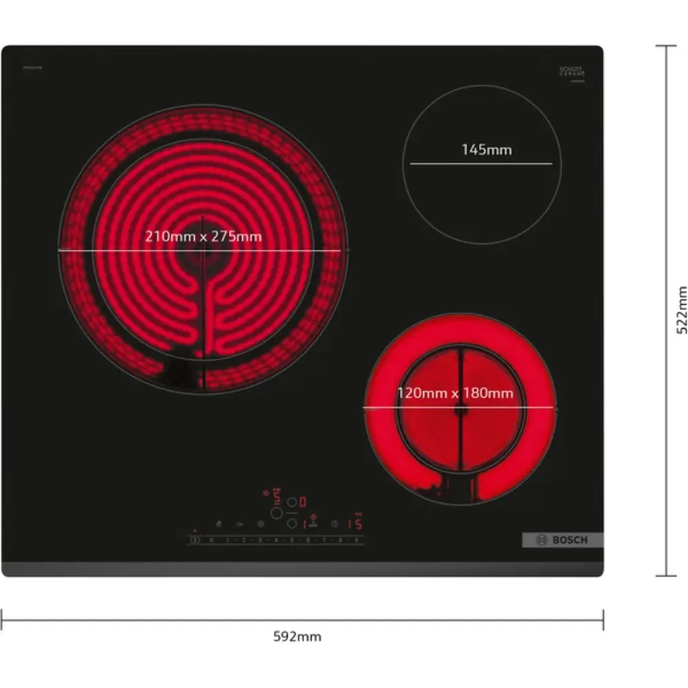 Placa Bosch Vitrocerâmica PKK631FP8E - Image 2