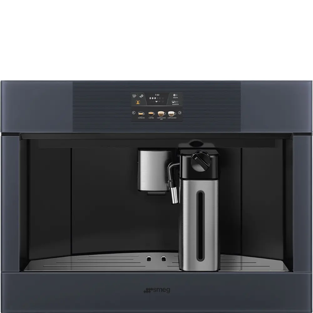 Máquina de Café de Encastre Smeg Linea - Automática - 45cm Altura - Neptune Grey - CMS4104G