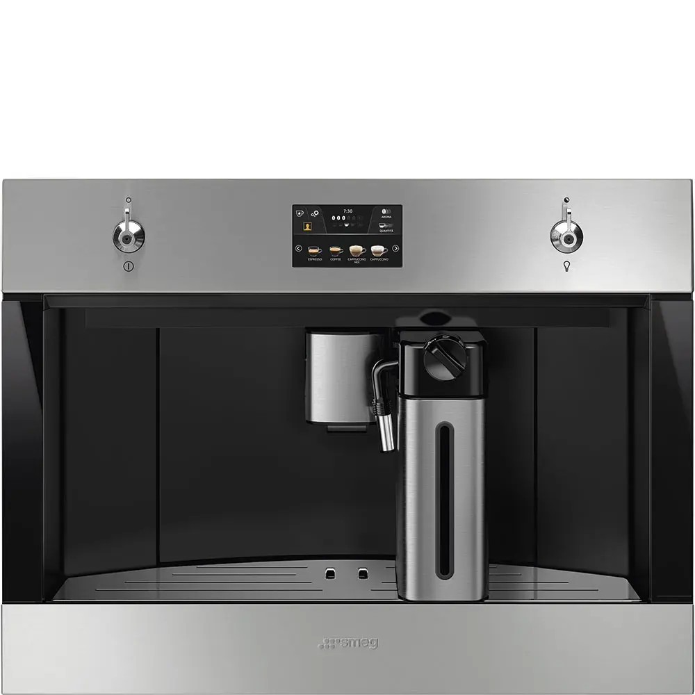 Máquina de Café de Encastre Smeg Classica - Automática - 45cm Altura - Inox - CMS4303X