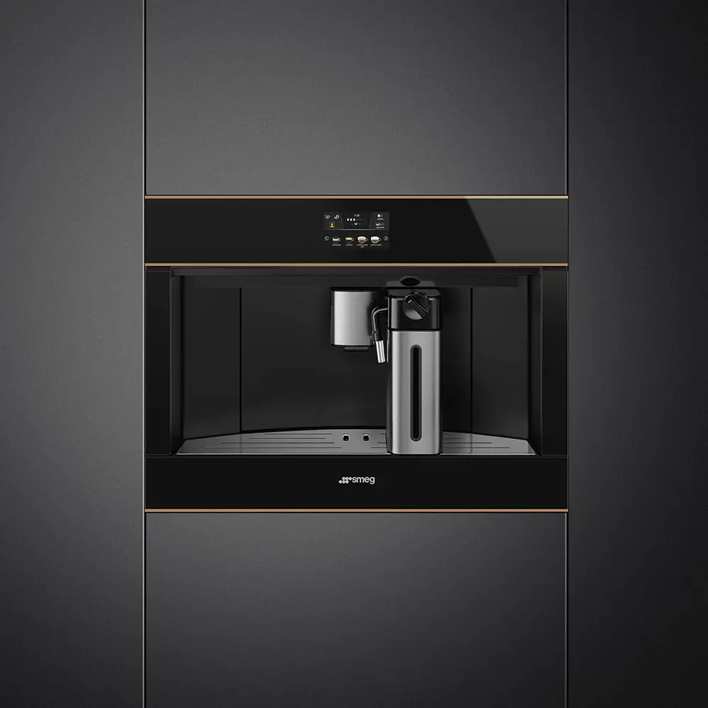 Máquina de Café de Encastre Smeg DSN - Automática - 45cm Altura - Vidro Preto - CMS4604NR - Image 5