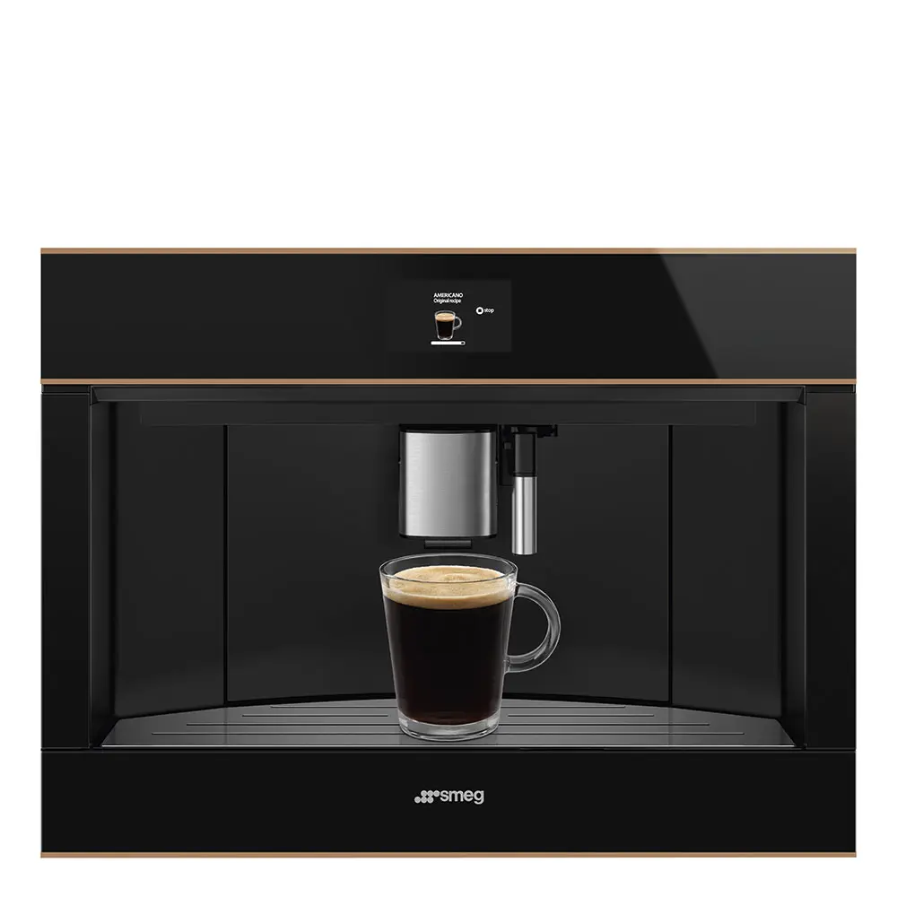 Máquina de Café de Encastre Smeg DSN - Automática - 45cm Altura - Vidro Preto - CMS4604NR - Image 3