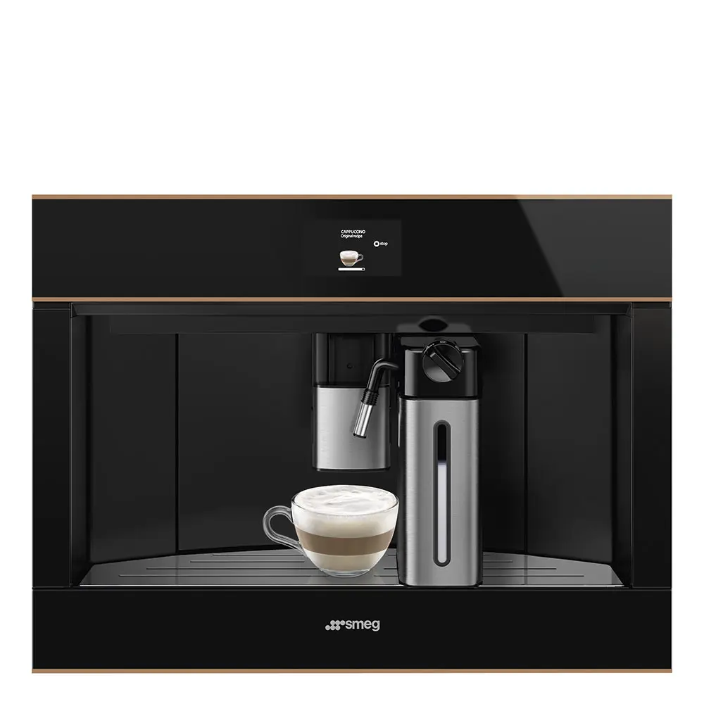 Máquina de Café de Encastre Smeg DSN - Automática - 45cm Altura - Vidro Preto - CMS4604NR - Image 4