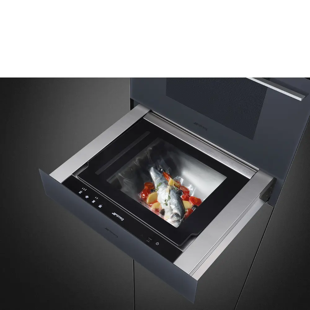 Gaveta de Vácuo Smeg Linea - 14cm Altura - Neptune Grey - CPV115G - Image 4