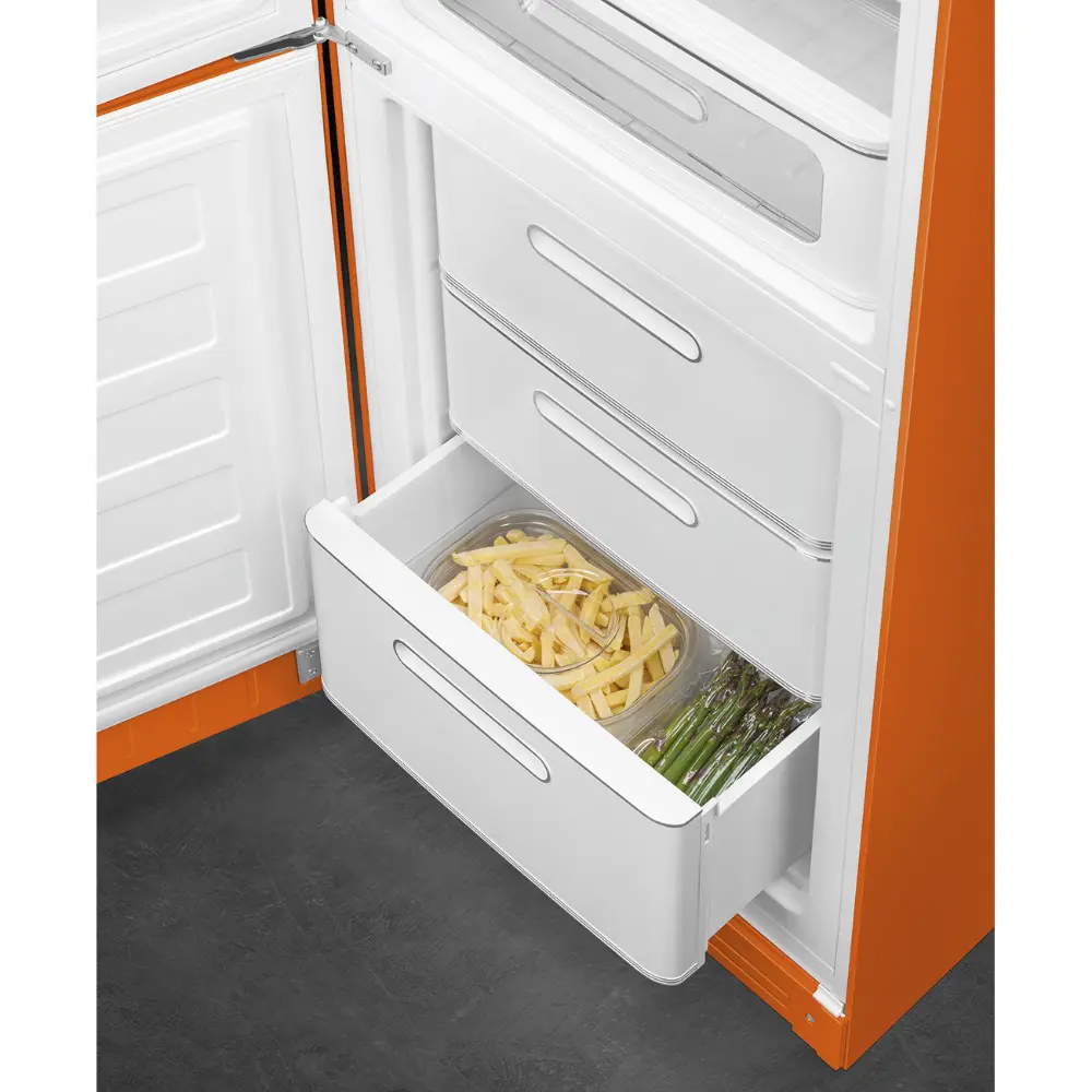 Frigorífico Combinado Smeg Anni 50 - NoFrost - Laranja - Dobradiça à Esquerda - FAB32LOR6 - Image 4
