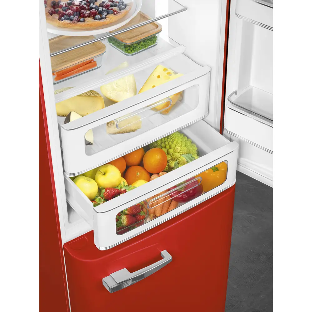 Frigorífico Combinado Smeg Anni 50 - NoFrost - Vermelho - Dobradiça à Direita - FAB32RRD6 - Image 10