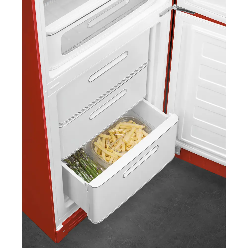 Frigorífico Combinado Smeg Anni 50 - NoFrost - Vermelho - Dobradiça à Direita - FAB32RRD6 - Image 6