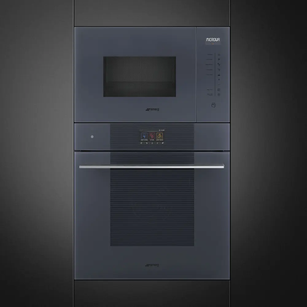 Micro-ondas de Encastre Smeg Linea - 25 Litros - 39cm Altura - Neptune Grey - FMI125G - Image 2