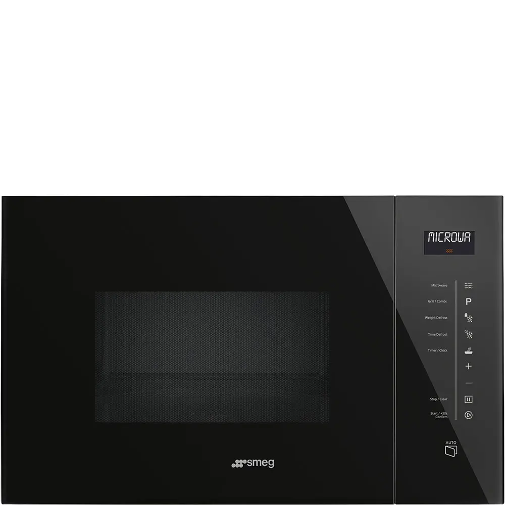 Micro-ondas de Encastre Smeg Linea - 25 Litros - 39cm Altura - Preto - FMI125N