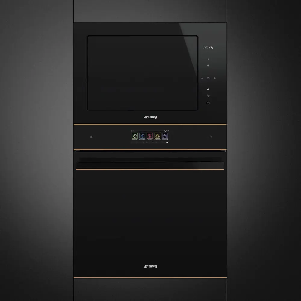 Micro-ondas de Encastre Smeg Dolce Stil Novo - 25 Litros - 39cm Altura - Preto - FMI625CN - Image 2