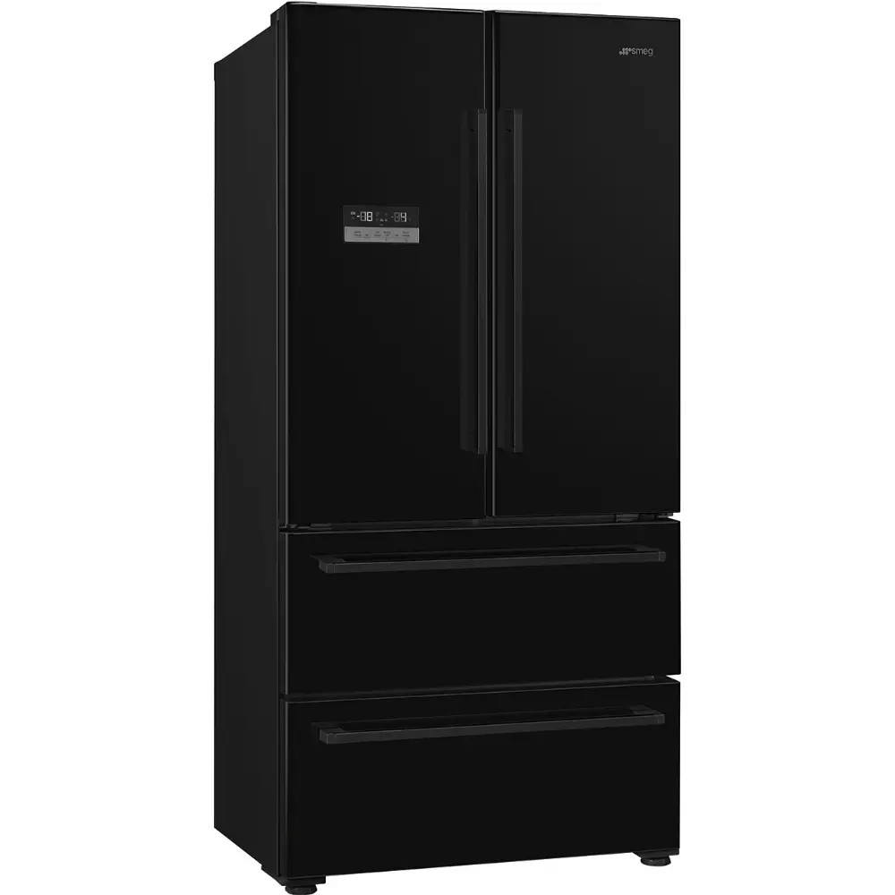Frigorífico Americano French Door Smeg - 2 Gavetas - Total NoFrost - Preto Mate - FQ55FNDE