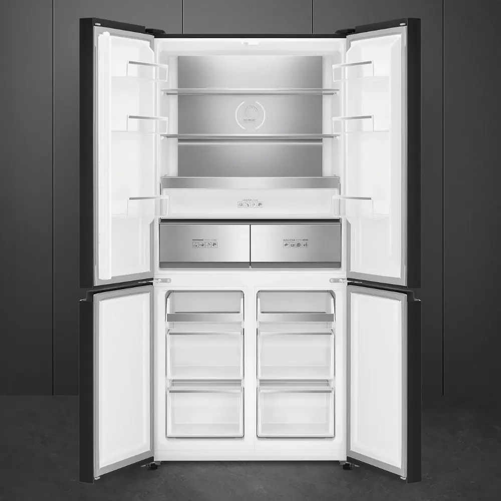 Frigorífico Americano Smeg - 90cm Largura - Total NoFrost - Dark Inox - FQI60KD
