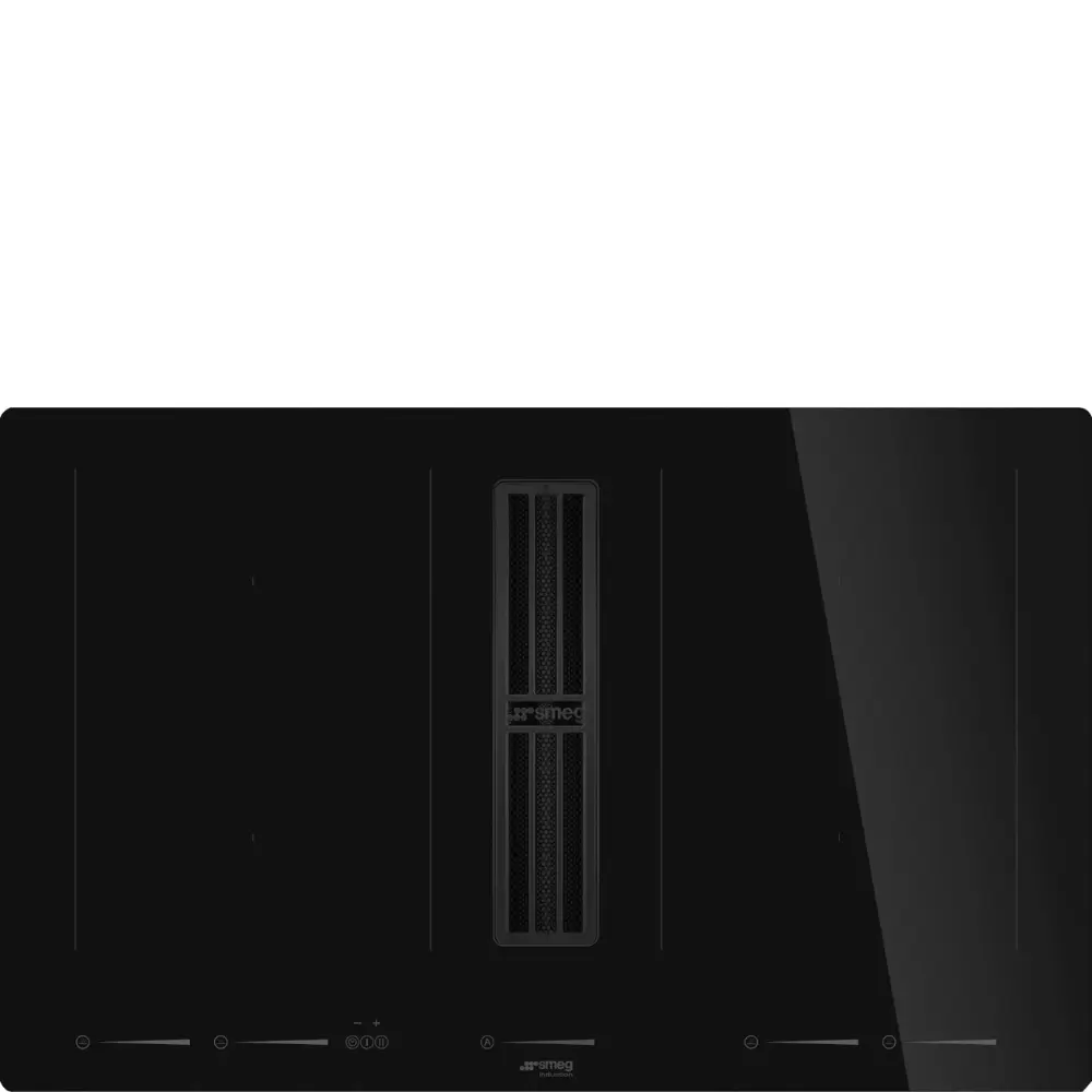 Placa de Indução com Exaustor Integrado Smeg - 83cm - Preto - HOBD682D2