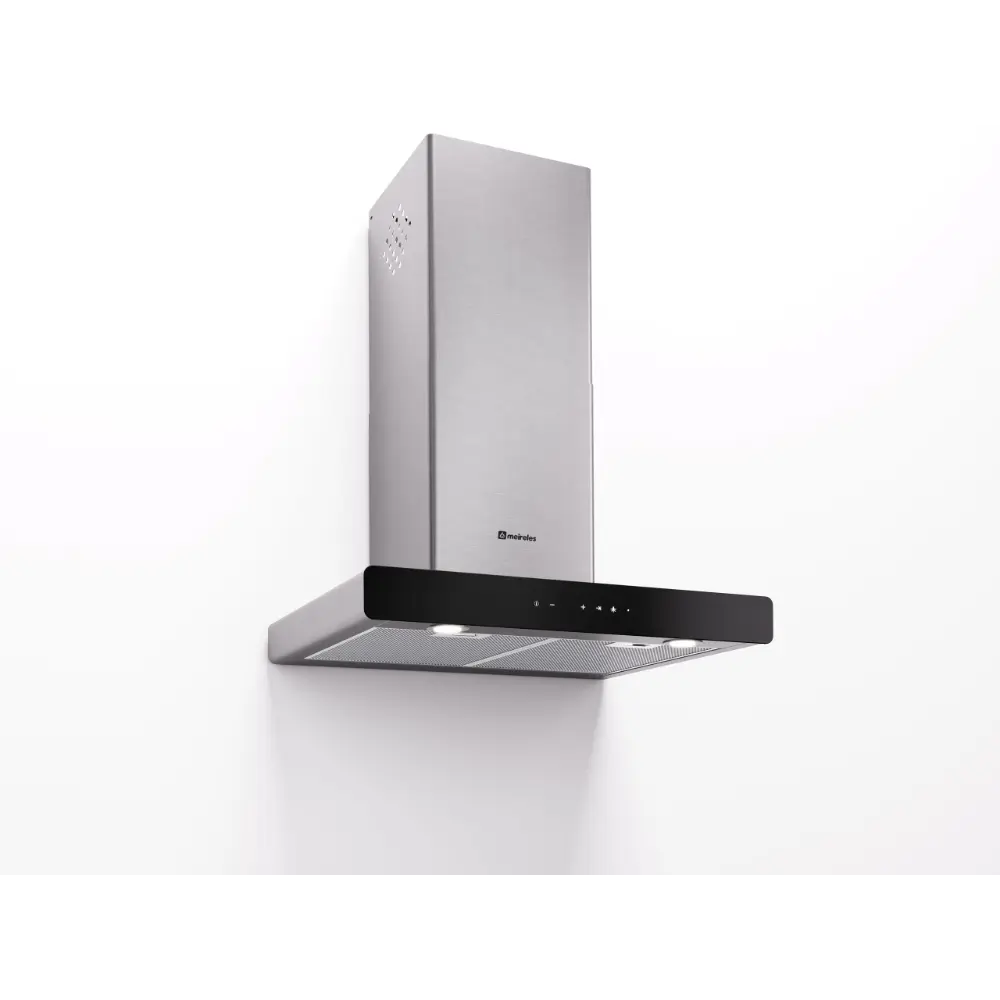 Chaminé Meireles - Decorativa - 60cm - Inox - Vidro - Classe A+ - MEP 162 XN