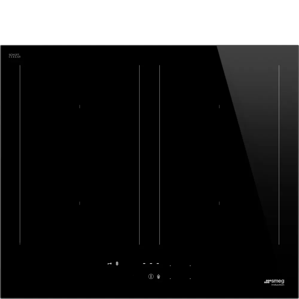Placa de Indução Multizona Smeg - 60cm - 4 Zonas - Preto - SIM3644D