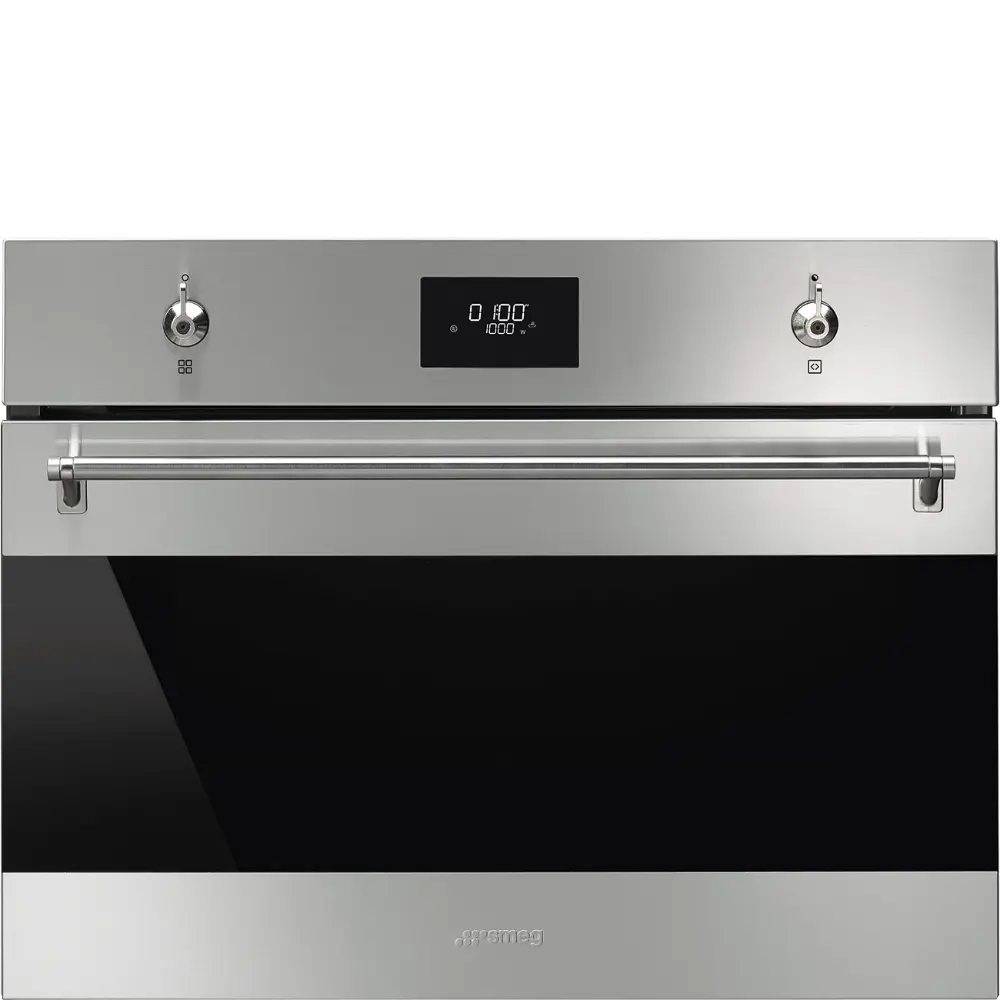 Micro-ondas com Grill de Encastre Smeg Classica - 45cm Altura - Inox - SO4301M0X