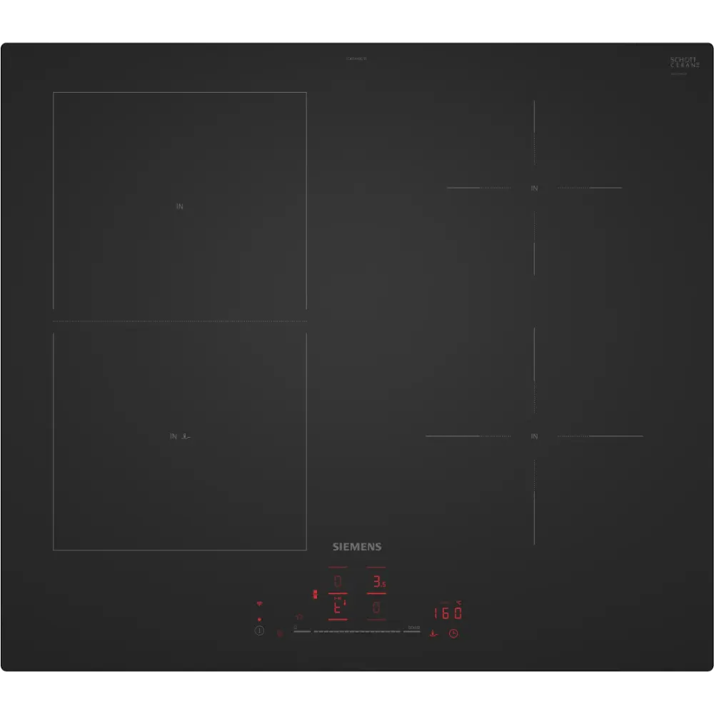 Placa de Indução CombiInduction Siemens iQ500 - 60 cm com FryingSensor Pro - ED61AHSC1E