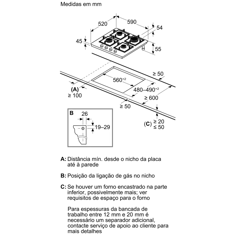 Placa a Gás Siemens iQ500 - 60 cm - Vidro Temperado com 4 Queimadores - EP6A6PI10 - Image 9