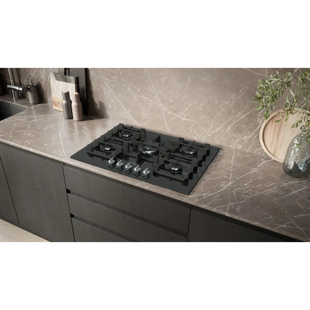 Placa a Gás Siemens iQ500 - 75 cm - Vidro Temperado com 5 Queimadores e Wok - EP7A6QI40 - Image 4