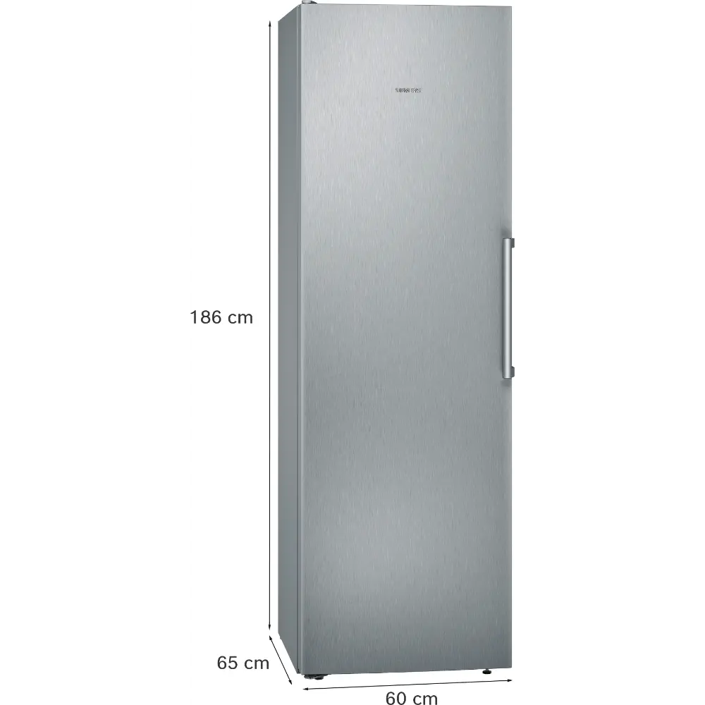 Frigorífico de Uma Porta Siemens iQ300 - 186 cm - Inox Antidedadas - Ventilado - KS36VVIEP - Image 3