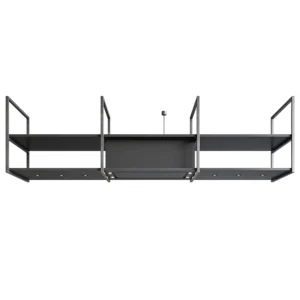 Chaminé Ilha Novy Pureline Frame 90 cm Preta 15011