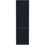 Combinado Siemens iQ700 - 203 cm - Vidro Preto - Classe B e Home Connect - KG39NSBBF