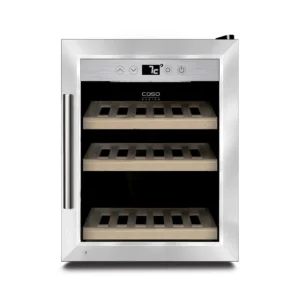 Garrafeira Caso Design - 12 Garrafas - Frente Inox - WineSafe 12 Classic