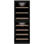 Garrafeira Caso Design - 126 Garrafas - 2 Portas - Vidro Preto - WineChef Pro 126-2D Black