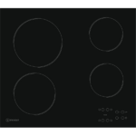 Placa Vitrocerâmica Indesit RI 161 C (ES) - 58 cm, Elétrica, Vidro Preto