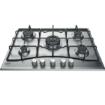 Placa a Gás Hotpoint PCN 752 T IX /HA - 75 cm, Gás, Inox